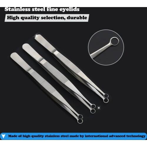 Entropiumforceps double eye tweezers Stainless steel 10.5cm Instruments and tools for eye surgery