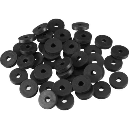 Uxcell Hot Sale 50pcs 3Sizes 11mm 13mm 16mm OD O-Ring Hose Gasket Flat Rubber Washer Lot for Faucet Grommet Black