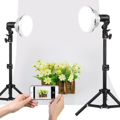 Dimmable E27 155W Photography Lighting Photo Studio LED Lamp Bulb Light With Tripod Remote Control For Makeup Live Stream Video
