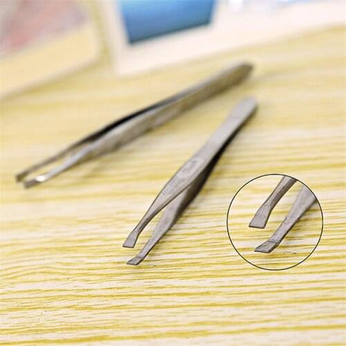 1pcs Professional Lady Stainless Steel Eyebrow Tweezer Hair Removal Eyebrow Clip Tweezer Beauty Makeup Tools & Accessories