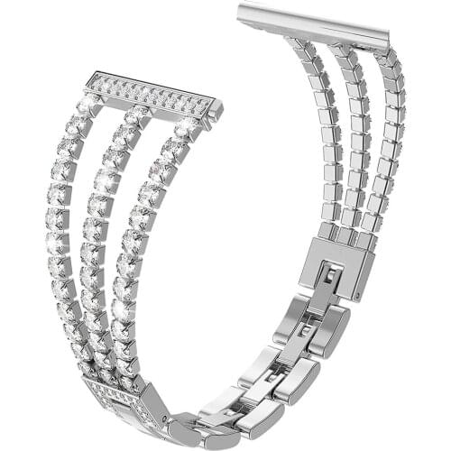 Womens Diamond Strap For Garmin Venu GarminMove 3 GarminActive S Vivoactive 4 Band Bracelet 20mm 22mm jewelry Wrist Watchbands