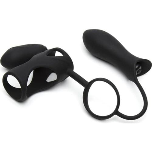 Couple Sex Toy Vibrating Rear Court Lock Ring Penis Ring Male Solid Essence Alternative Appliances Adult Product