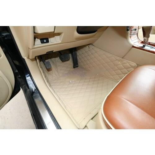 HZHZQX Custom Special Car Floor Mat for Toyota Crown Alphard Hiace Land Cruiser Prado Tundra FJ Cruiser 5seats Waterproof Carpet