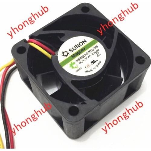 SUNON MB40201V2-0000-G99 DC 12V 0.6W 40x40x20mm Server Cooling Fan