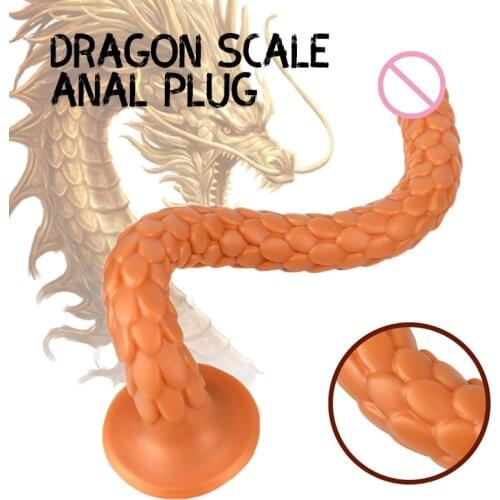 Super Long Silicone Anal Plug Dragon Dildo Sex Shop Butt Plug Prostate Massage Anus Dilator Vagina Stimulator Sex Toys For Women