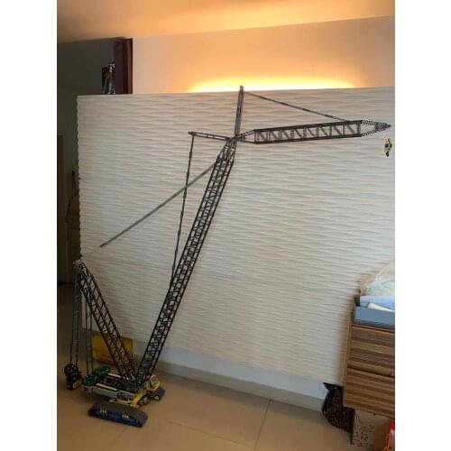 Technology Building Block Crawler Crane Tower Crane Ltr11200 Remote Control Electric Assembly Toy Parts Bag Boy Gift