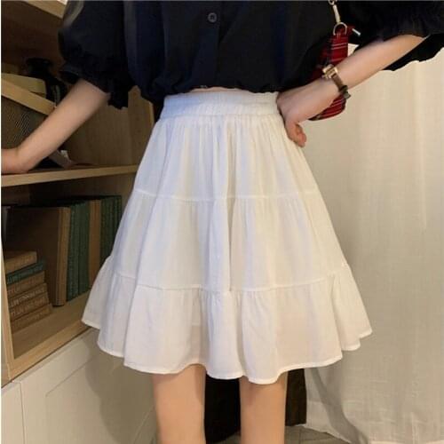 Cheap wholesale 2021 spring summer autumn new fashion casual sexy women Skirt woman female OL mini skirt pleated skirt Vy550