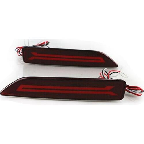 2PCS for Honda CRV CR-V 2007 2008 2009 Multi-Function LED Rear Bumper Light Rear Fog Lamp Auto Bulb Brake Light Reflector