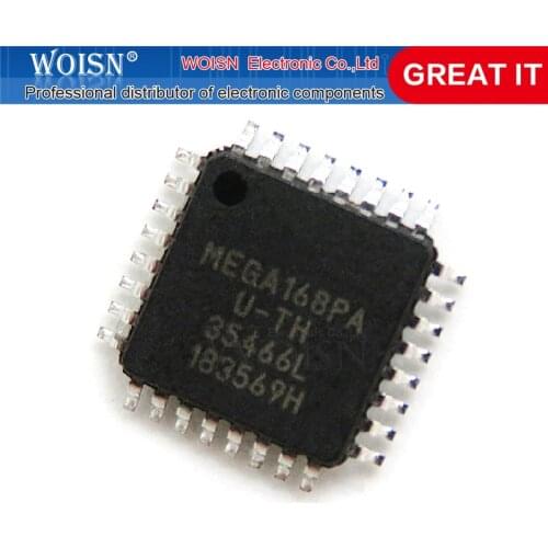 2pcs/lot ATMEGA168PA-AU MEGA168PA-AU ATMEGA168-20AU ATMEGA168PA-AU ATMEGA168V-10AU ATMEGA168 MEGA168PA TQFP-32 In Stock