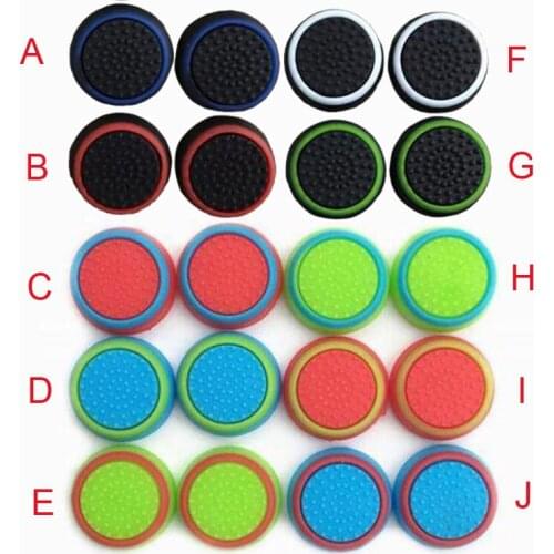 4pieces Thumb Stick Grip Caps Thumbstick Joystick Cover Case For Sony PlayStation Dualshock 3/4 PS3 PS4 Xbox One 360 Controller