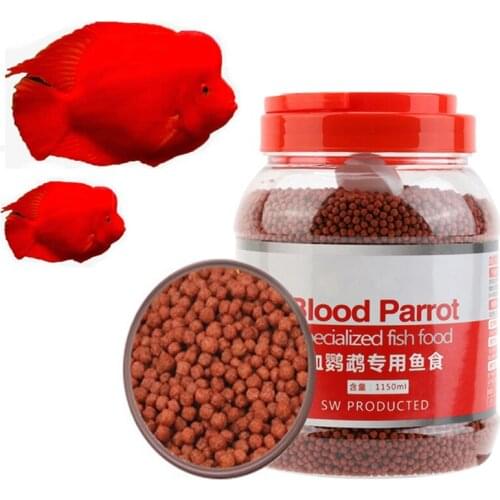 500g Blood Parrot Fish Food Snapper Intense Red Enhancing Fast Coloring Float on Water Fish Food for Head Tropical Feed