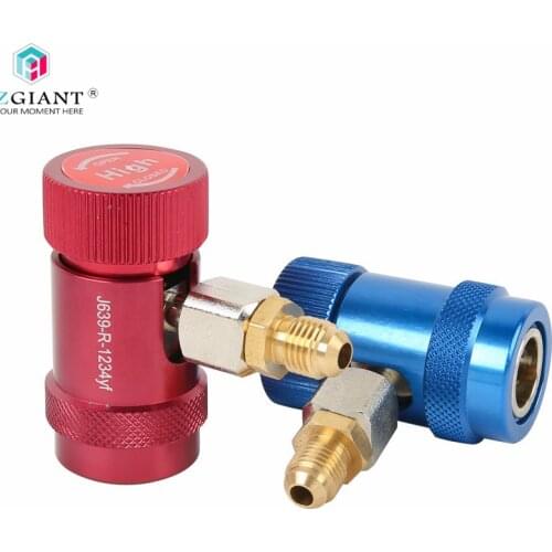 AZGIANT R1234YF Quick Coupler Adapter for Car Refrigerant Auto Air Conditioning Quick Connector Adjustable A/C