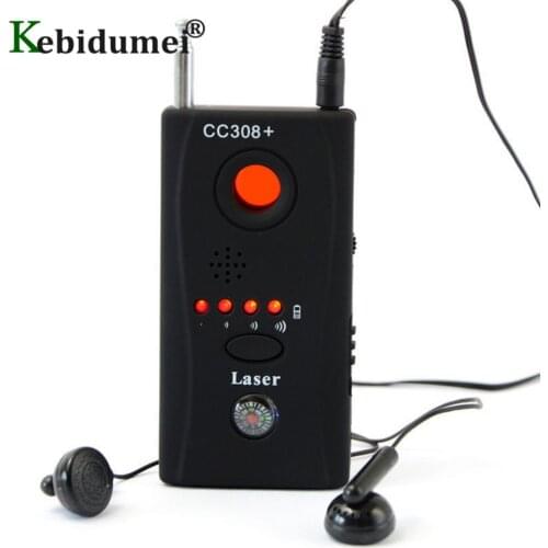 CC308 Anti-Spy Bug Detector Mini Wireless Camera Hidden Signal GSM Device Finder Privacy Protect Security EU Power Adapter