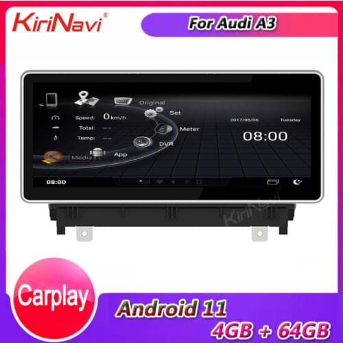 KiriNavi 10.25" Touch Screen Android 9.0 Auto Radio For Audi A3 Car DVD Multimedia Player Car Stereo Autoradio GPS 4G 2013-2016