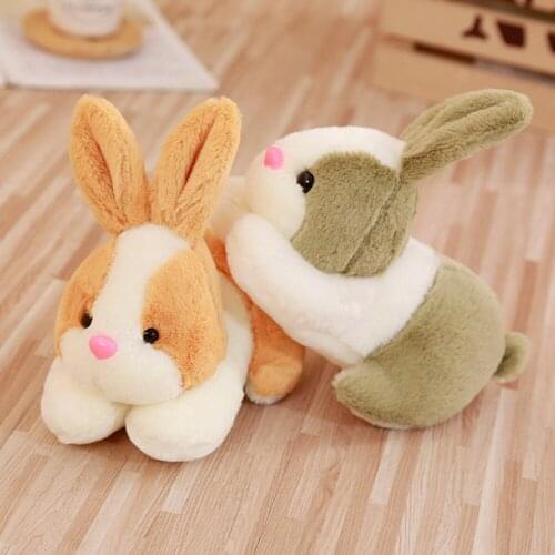BABIQU 1pc 20cm Super Kawaii Stumbling Rabbit DollFour color Plush Toy Animal Decor High Quality Cute Gift For Child Baby Friend