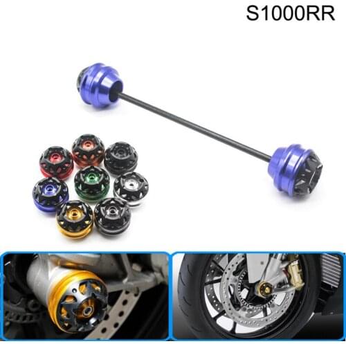 Free shipping for BMW S1000RR 2009-2015 CNC Modified Motorcycle Front and rear wheels drop ball / shock absorber