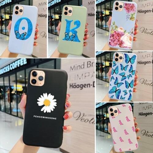Case For iPhone x xs xr 11 12 Pro max mini Case Soft TPU Silicone Case Solid Color Protective Phone Shell Back Cover Cases