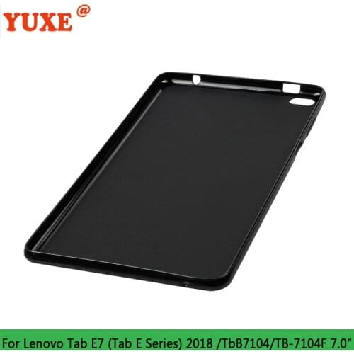 Tablet Case For Lenovo Tab E7 7.0" 2018 tab E Series e7 TB-7104 TB-7104F 7.0 inch Funda Back TPU Silicone Anti-Drop Cover