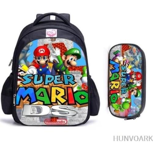 16 Inch Bros Children School Bags Orthopedic Backpack Kids School Boys Girls Teenage Mochila Infantil Catoon Bags