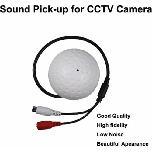 Hiseeu Good quality fidelity Low noise CCTV Sound pick-up Mic/microphone speaker Monitor audio for Security camera HQCAM