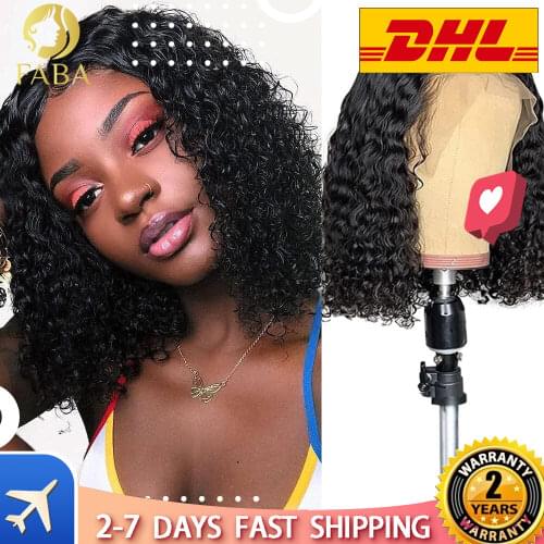 Curly Pre-Plucked Brazilian Virgin Hair T Part 13x4 x1 Water Wave Lace Front Wigs Human Hair 180% Density for Black Women
