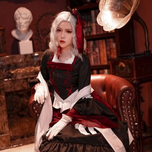 Hot Game Identity V Cosplay Madam Red Bloody Queen Cos Costume Set Carnaval Halloween Christmas Clothing With Hat