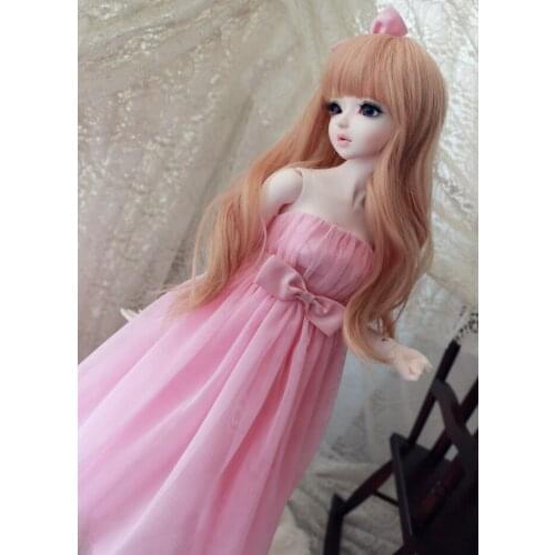 M0133 children handmade toy 1/3 1/4 uncle Doll clothes BJD/SD doll props Accessories girl Strapless dress 1pcs