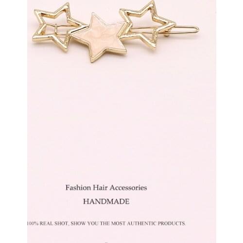 Euhra Dripping oil Metal Hair Clip Hairband Comb Bobby Pin Barrette Gold Hairpin Beauty Styling Tools Headdress Accessories