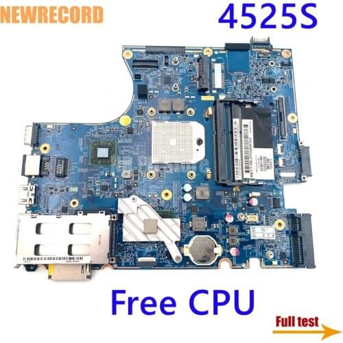 NEWRECORD 48.4GJ02.011 for 613213-001 613211-001 HP Probook 4525S Laptop Motherboard Socket S1 DDR3 free CPU
