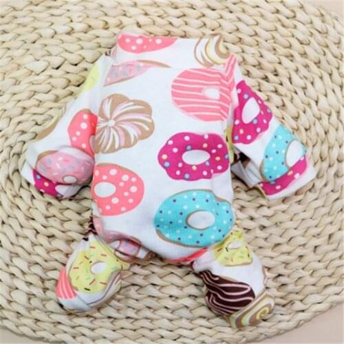 Small Dog Pajamas Jumpsuit Spring Summer Dog Clothes Overalls Yorkshire Poodle Bichon Pomeranian Schnauzer Pet Clothing Outfits