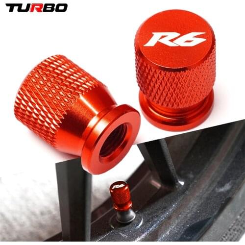 R6 For Yamaha YZF R6 2000-2020 2019 2018 2017 2016 2015 CNC Aluminum Tire Valve Air Port Cover Stem Caps Motorcycle Accessories