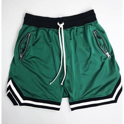 New 2020 Summer Men Running Shorts Knee Length Outdoor Sport Shorts Male Loose Breathable Gym Fitness Short Trouser