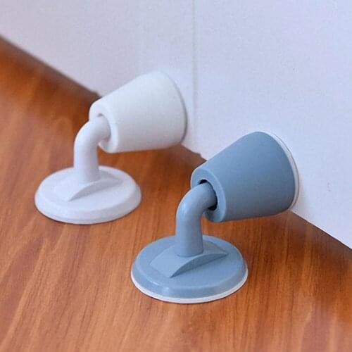 Silicone Door Stopper Mute Collision-proof Non Punching Sticker Hidden Bumper Door Stop Cushion Pad Door Holder Wall Protector
