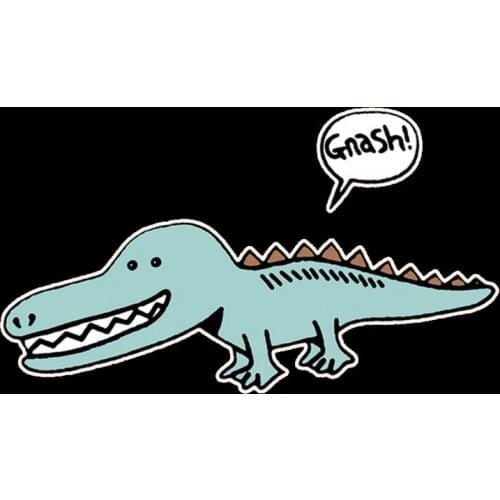 Cartoon Animal Heat Transfers Washable Ironing Stickers Badges Appliques Crocodile Patches For Childrens clothing accessories
