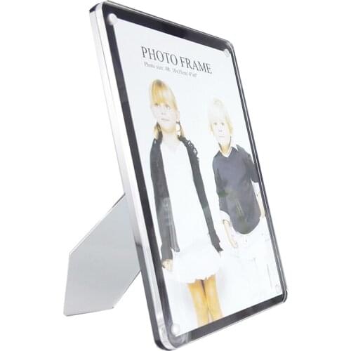 Pack of 2 units) Free standing Acrylic Magnetic Photo Frames with Easel Back PF025