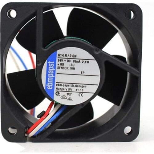 614N/2GN 6025 24V 2.1W 3 wire 6cm cooling fan 6months Warranty