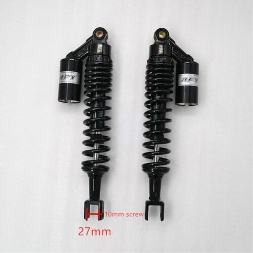 8mm spring 390mm/ 400mm/410mm/415mm/430mm fork motorcycle real shock absorber for honda suzuki yamaha kawasaki black silver