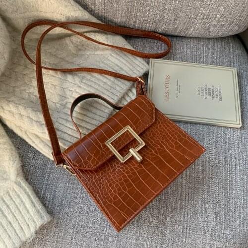 Stone Pattern Vintage Female Handbag High Quality Leather Messenger Bag Women Shoulder Bag Larger Top-Handle Bags Travel Bag