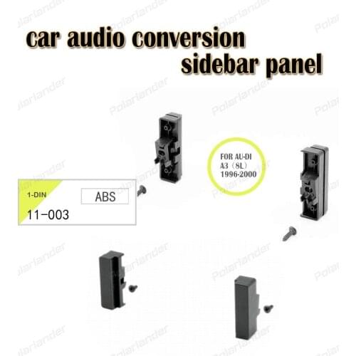 1-DIN CD conversion sidebar panel FOR AU-DI A3 (8L) 1996-2000ABS material original car interior colors black
