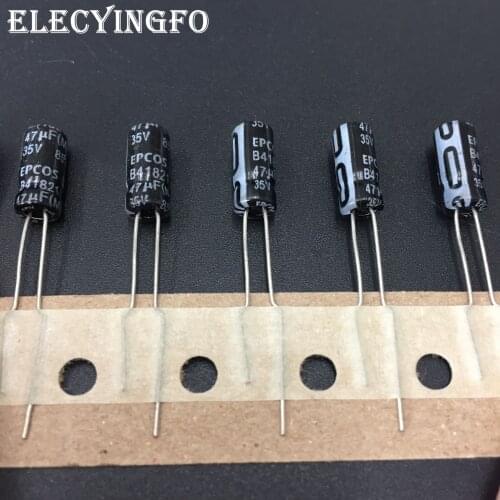 10pcs/100pcs 47uF 35V47uf EPCOS B41821 Series 5x11mm 35V47uF standard Aluminum Electrolytic capacitor