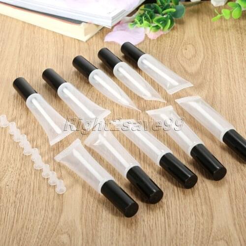 10pcs Makeup Empty Tubes Lip Gloss Clear Cosmetic Containers 15ml Empty Plastic Clear Lip Tubes Containers Lipstick Fashion Cool