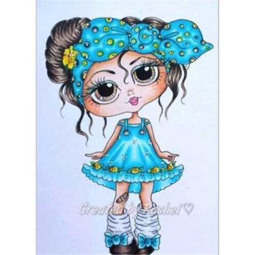 10x6 Wearing a beautiful dress Transparent Clear Stamps Silicone Seals for DIY scrapbooking photo album Card Making