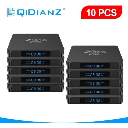 2021 New Arrival X96Q pro 10pcs TV BOX android 10.0 Allwinner H313 2.4&5G WIFI Media Player Youtube set top box pk x96 h96 hk1