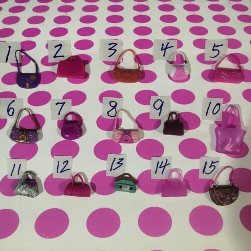 30cm doll Styles Doll Bags Accessories Toy Colorized Fashion Morden Bags For Barbie bratz licca blyth Doll parts Birthday Gift