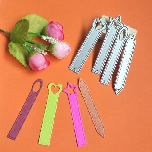 4 kinds of signs, labels, bookmarks, metal cutting molds, scrapbooks, handmade cards, photo albums, decoration DIY