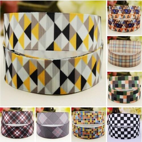 22mm 25mm 38mm 75mm Ruban satin check pattern Cartoon Character printed Grosgrain Ribbon party decoration 10 Yards Mul114