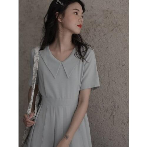 AKSAYA MATI Solid Summer Dresses