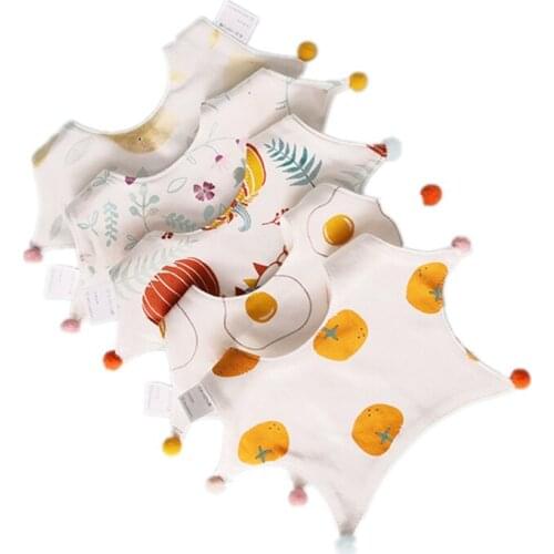 Baby Bib Fresh Printed Baby Bib Spring/Summer Thin Cotton Breathable Bib Sol Towel baby bib towel bandana bibs