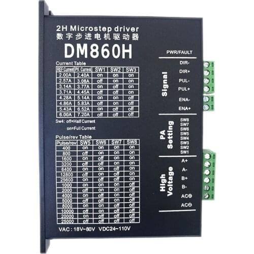 Stepper Motor Driver Dm860H Microstep Motor Brushless Dc Motor Shell For 57 86 Stepper Motor Nema 23 34