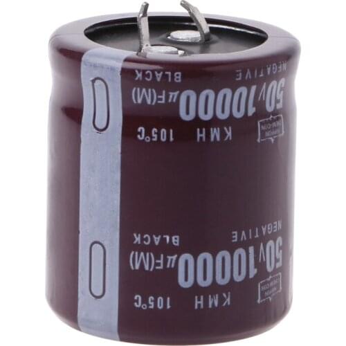 10000uF 50V 105°C Power Electrolytic Capacitor Snap Fit Snap In